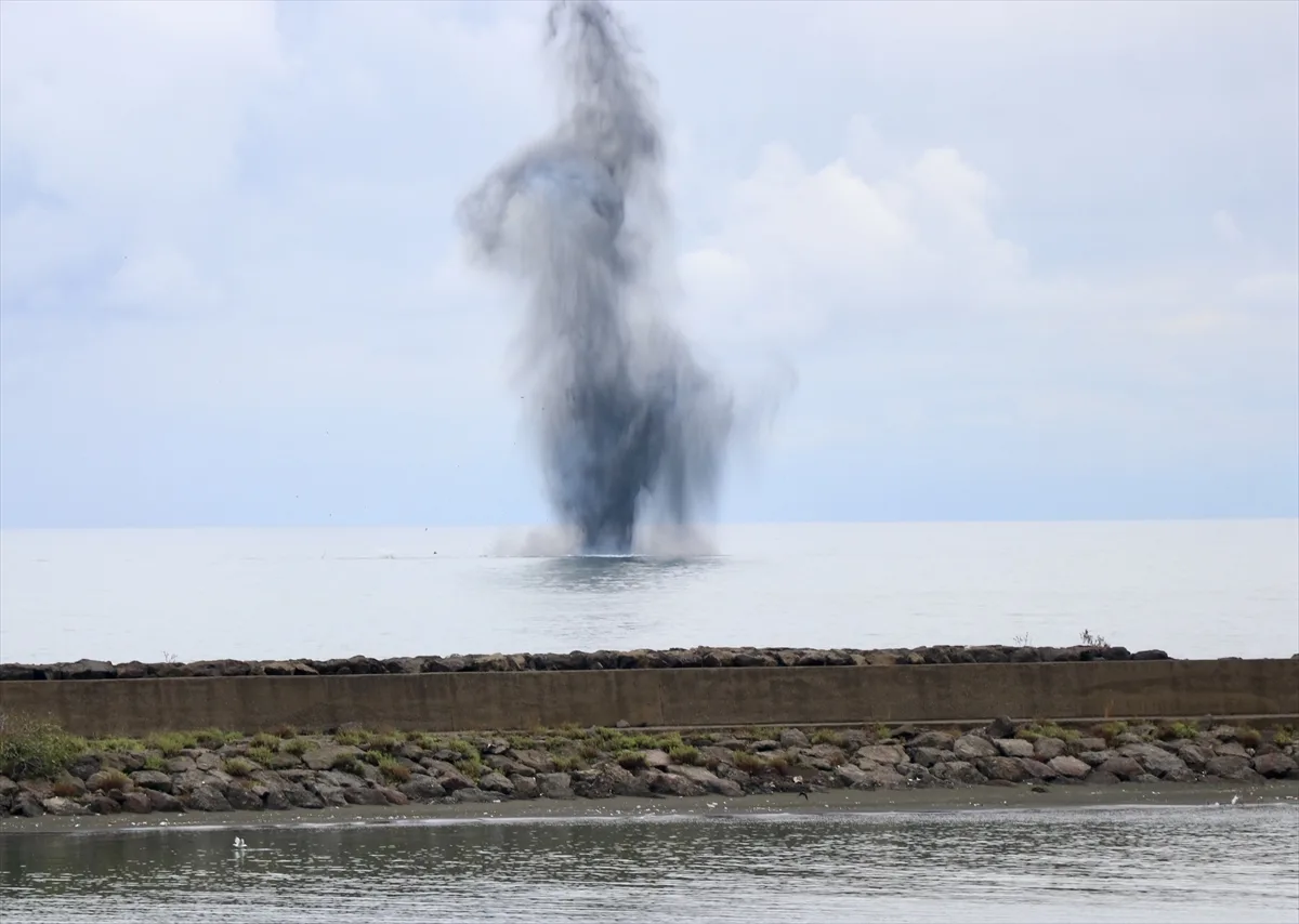 Trabzon açıklarında bulunan insansız deniz aracı imha edildi