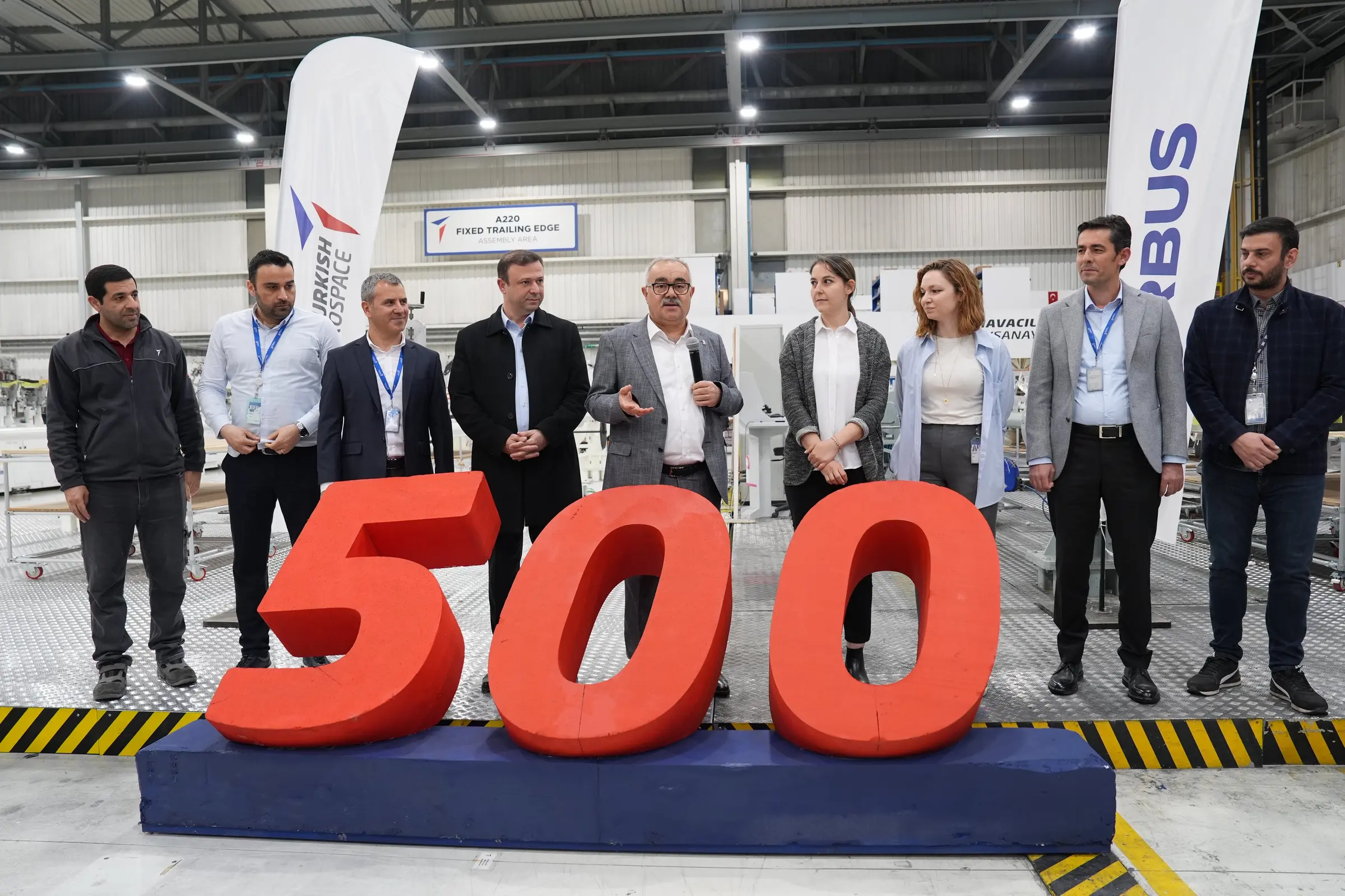 TUSAŞ’tan Airbus A220 programında 500’üncü FTE sevkiyatı