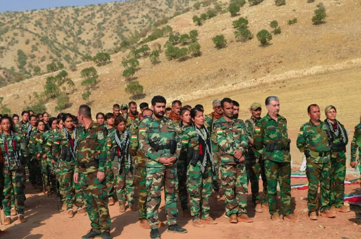 Kürdistan Özgürlük Partisi'ne (PAK) bağlı Rojhilat Peşmergeleri ve Komutanı Hüseyin Yezdanpena