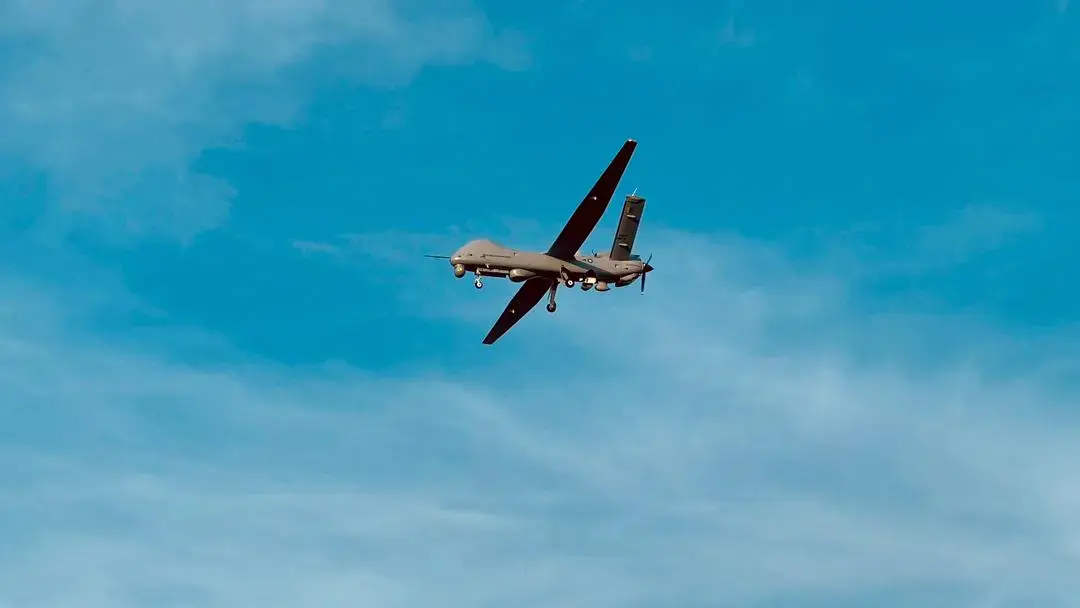 Malezya Basını tarafından paylaşılan uçuş esnasında ANKA-S