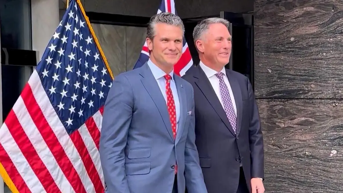 ABD Savunma Bakanı Pete Hegseth ve Avustralya Savunma Bakanı Richard Marles