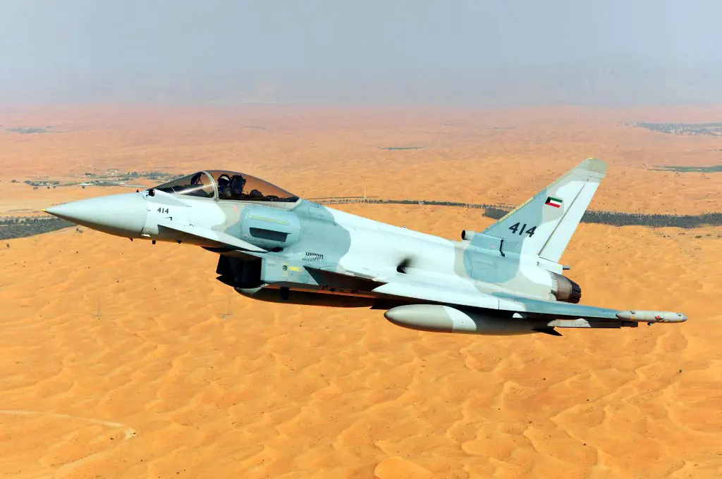 Kuveyt'e ait bir Eurofighter savaş uçağı