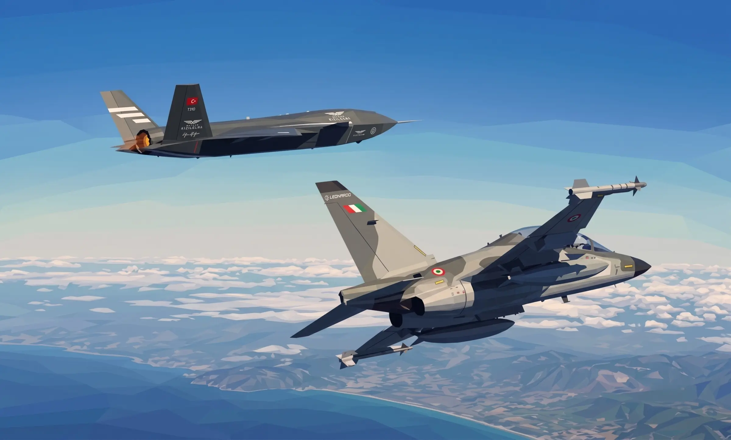 KIZILELMA ve M-346 ilk kez ortak otonom formasyon uçuşu gerçekleştirdi