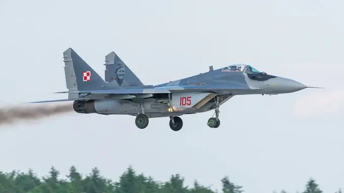 Polonya'ya ait bir MiG-29