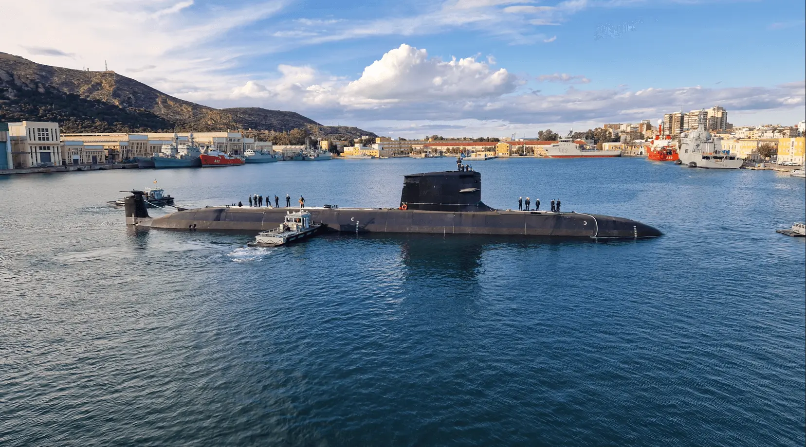 Sınıfın devamındaki S-83 Cosme Garcia test sırasında
