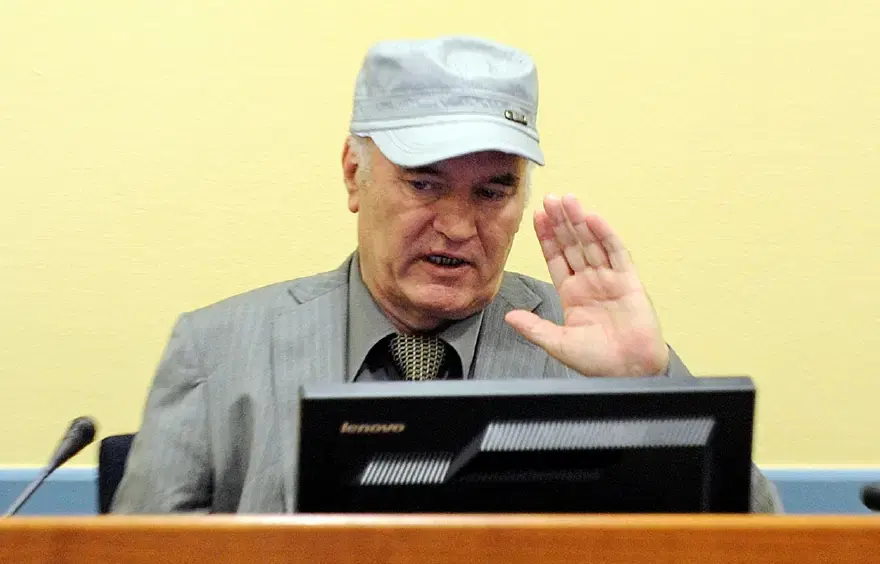 Ratko Mladiç'in Lahey'deki Eski Yugoslavya Uluslararası Ceza Mahkemesi'nde (ICTY) çıktığı ikinci duruşma sırasında