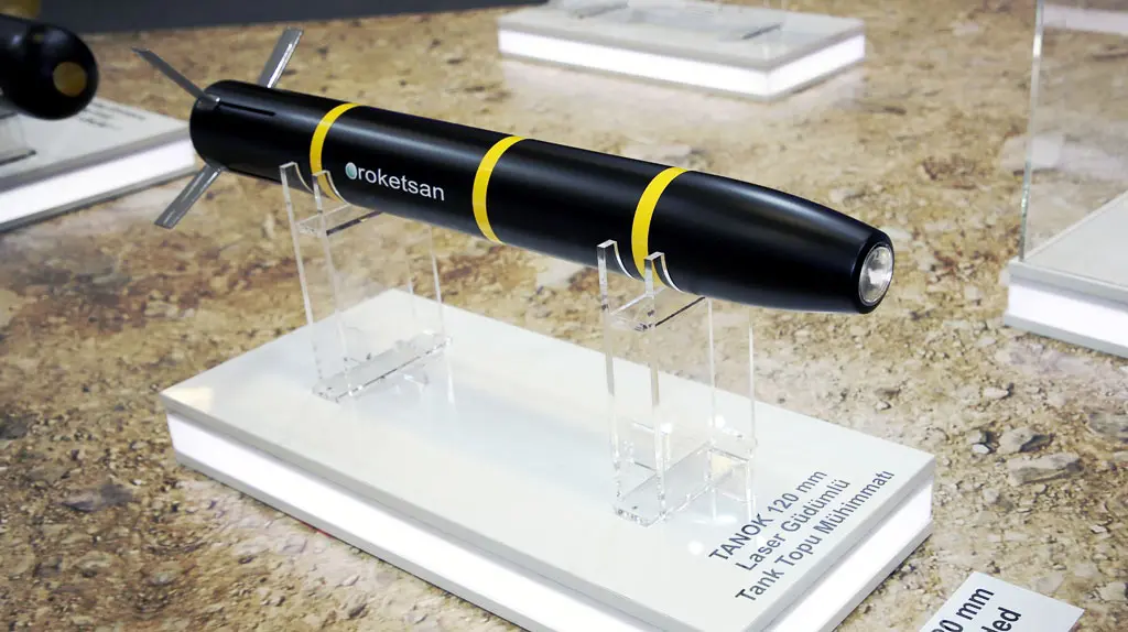 TANOK 120 mm Lazer Güdümlü Tank Topu Mühimmatı