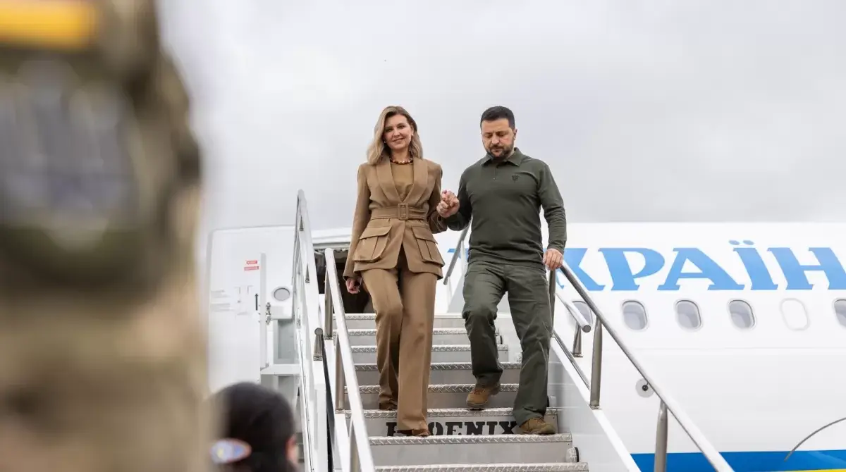 Ukrayna Devlet Başkanı Volodimir Zelenski ve eşi Olena Zelenska