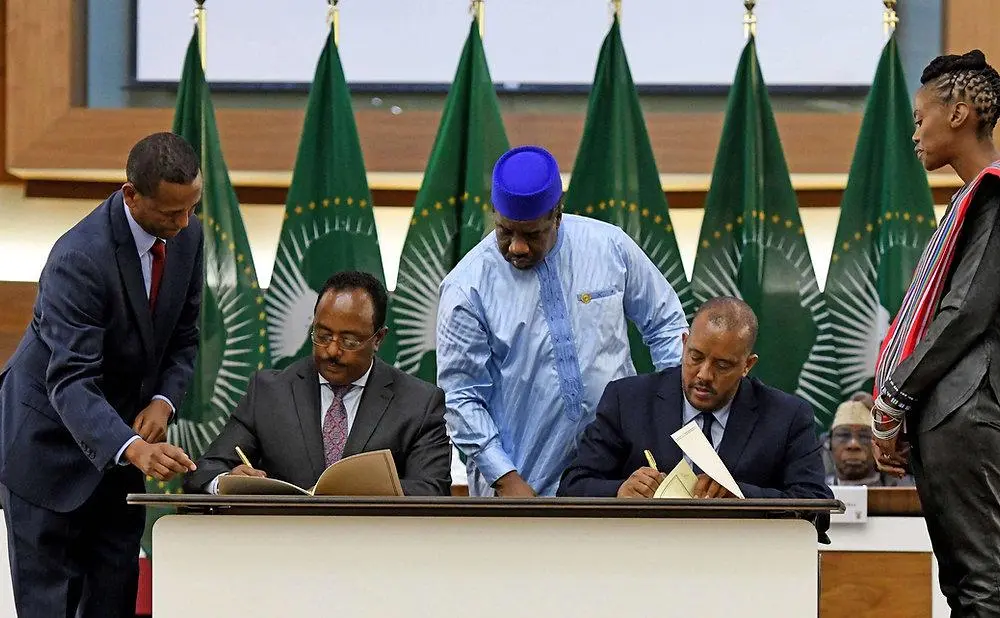 Etiyopya federal hükümeti ile TPLF, 2 Kasım 2022'de Güney Afrika'nın Pretoria kentinde çatışmaların durdurulmasına yönelik anlaşma imzaladı.