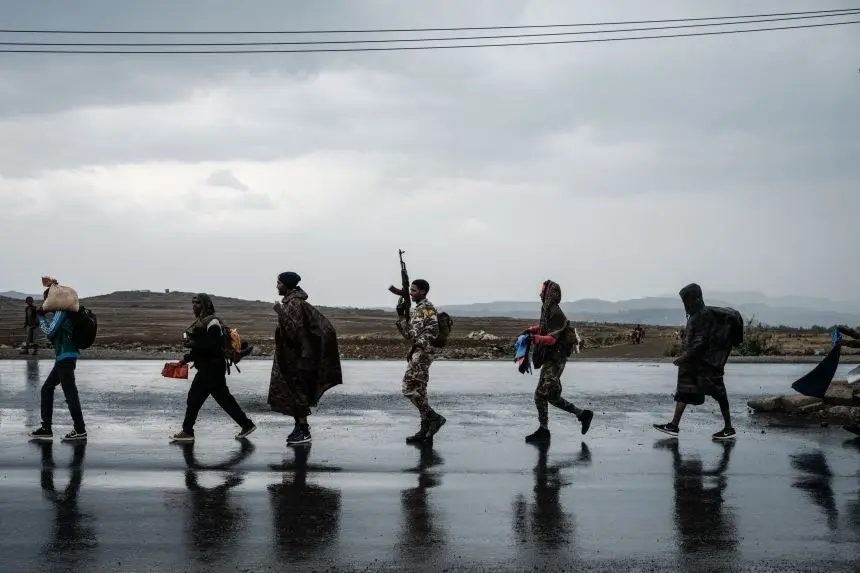 Pretoria anlaşması kapsamında TPLF, elindeki tank, obüs, havan topu ve roket fırlatıcı gibi ağır ve orta menzilli silahların yaklaşık %85'ini Etiyopya federal ordusuna teslim etti.